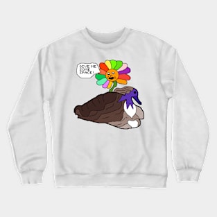 flower want some space Crewneck Sweatshirt